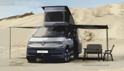 Volkswagen California T7: il 25 agosto debutterà il nuovo camper van