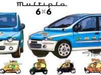 Fiat Multipla 6×6: one-off esclusiva per festeggiare i 25 anni del modello