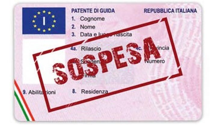Sospensione patente neopatentati nel 2024