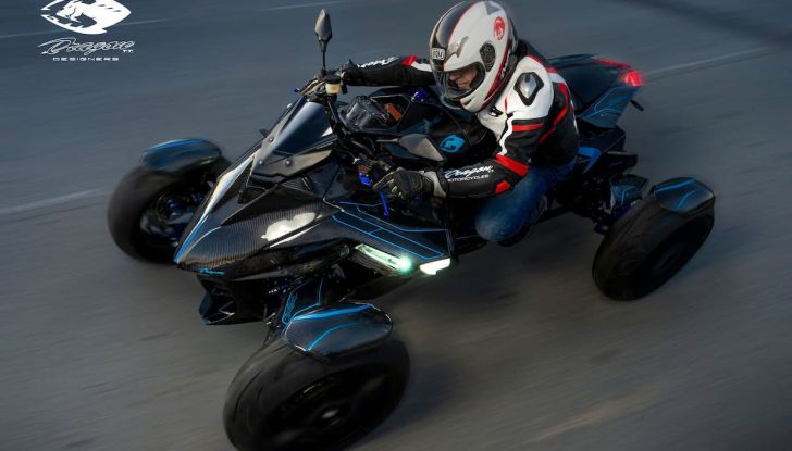 Dragon TT Oxymoron: la rivoluzione tra auto e moto - Foto 9 di 9