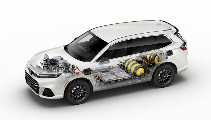 Honda CR-V e:FCEV 2025: caratteristiche, design, abitacolo, motore e autonomia - Foto 2 di 32