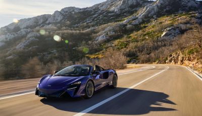 McLaren Artura Spider: caratteristiche, design, abitacolo, motore, prestazioni e prezzo