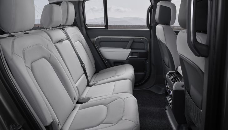 Land Rover Defender 2025: caratteristiche, design, abitacolo, motori e pacchetti - Foto 29 di 119