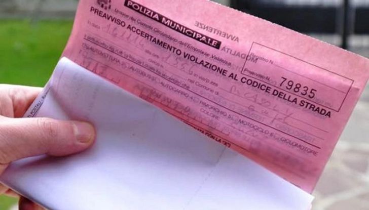 Multa per eccesso di velocità