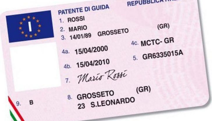 Tipologie di patente di guida