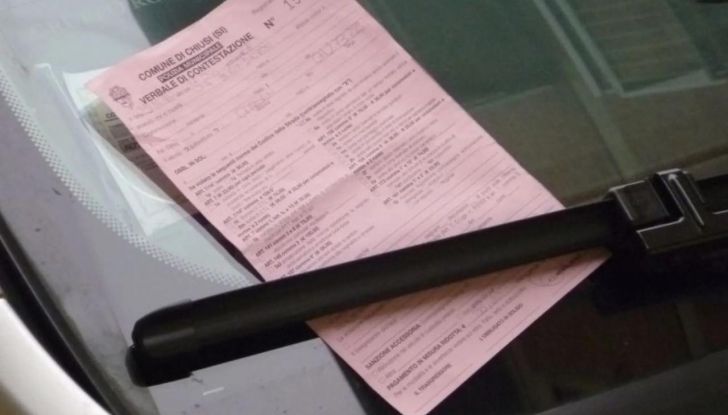 Multe divieto di sosta