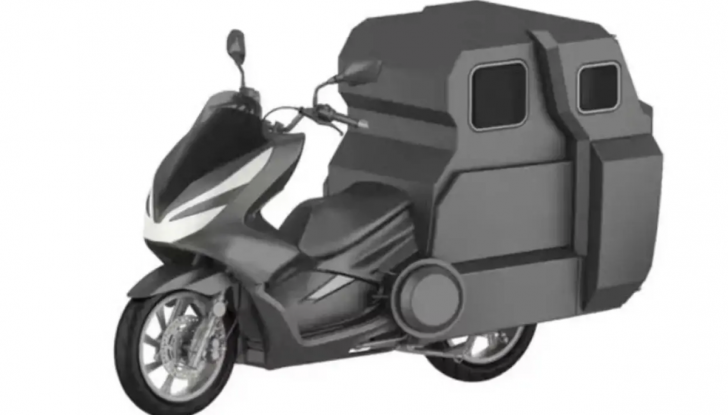 Scooter-roulotte, il brevetto cinese incuriosisce ma solleva molti dubbi - Foto 1 di 3