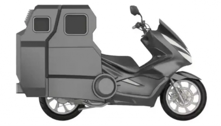 Scooter-roulotte, il brevetto cinese incuriosisce ma solleva molti dubbi - Foto 3 di 3