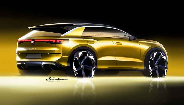Volkswagen T-Roc 2025: nuova generazione, teaser interni e debutto a Monaco - Foto 2 di 9