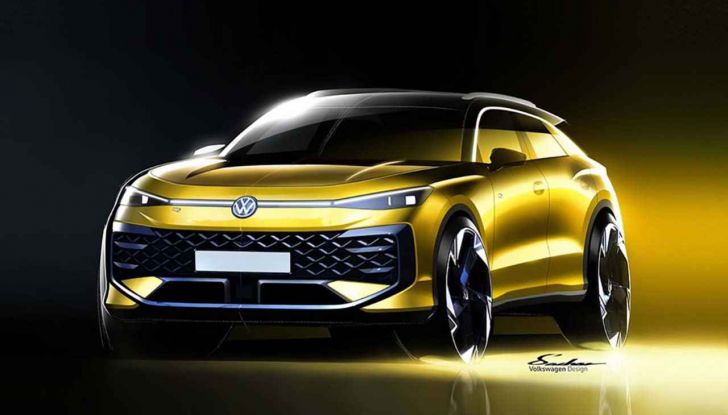 Volkswagen T-Roc 2025: nuova generazione, teaser interni e debutto a Monaco - Foto 3 di 9