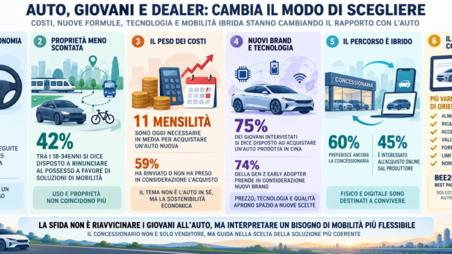 Giovani e auto: come cambia il modo di scegliere e cosa valutare prima dell’acquisto