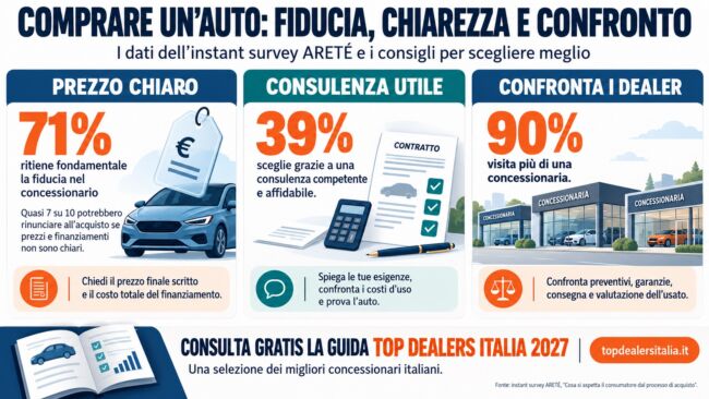 Comprare un’auto: le domande da fare in concessionaria prima di firmare